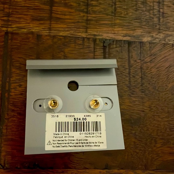 Van Hausen Fashion Gold Tone and Druzy Quartz Style Earrings π ππ - Picture 2 of 2